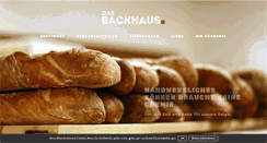 Desktop Screenshot of dasbackhaus.de