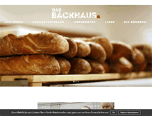 Tablet Screenshot of dasbackhaus.de